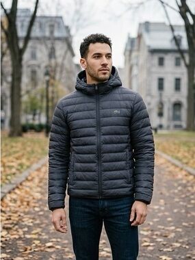 Lacoste Men’s Hooded Puffer Jacket